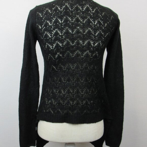 Mossimo Supply Co Women’s Size XS Knit Black Cardigan Open Front - Picture 3 of 8